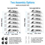 6 Tier Wire Shelving Unit  Height Adjustable with Wheels (6000 LBS NSF) White - Image 23