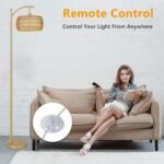 Arc Floor Lamp with 3 Color Temperatures LED with Remote Stepless Dimmable - Image 2