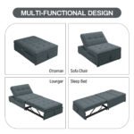 4 in 1 sofa bed multifunctional folding Ottoman bed with storage bag and USB port - Image 4