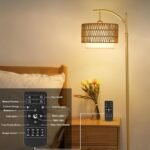 Gold Floor Lamps for Living Room with Remote Dimmable LED Bulb with 3 Colors - Image 3