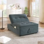 4 in 1 sofa bed multifunctional folding Ottoman bed with storage bag and USB port - Image 2