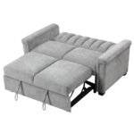 U_STYLE Convertible Soft Cushion Sofa Pull Bed for Two People - Image 13