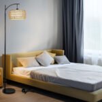 Arc Floor Lamp with Remote Control, Dimmable LED Floor Lamp with 3 Colors
