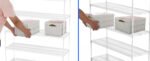 6 Tier Wire Shelving Unit  Height Adjustable with Wheels (6000 LBS NSF) White - Image 16
