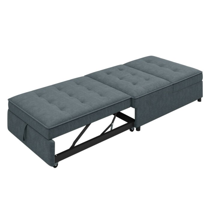 4 in 1 sofa bed multifunctional folding Ottoman bed with storage bag and USB port - Image 13
