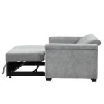 U_STYLE Convertible Soft Cushion Sofa Pull Bed for Two People - Image 17
