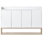 TREXM Modern Sideboard Elegant Buffet with Large Storage Space, White - Image 18