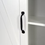 Over the Toilet Storage Cabinet with Adjustable Shelves and A Barn Door - Image 7