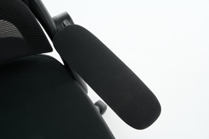 High backrest Black mesh office chair with 3D armrests with adjustable  headrest - Image 17