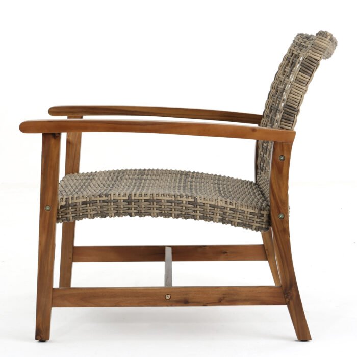 Hampton Wood + Wicker Club Chair (set of 2) - Image 10