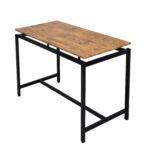 TREXM 5 pieces compact bar table with table and stool, Brown - Image 12