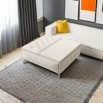 Wide Square storage benche Coffee Table with Lift Top for Living Room