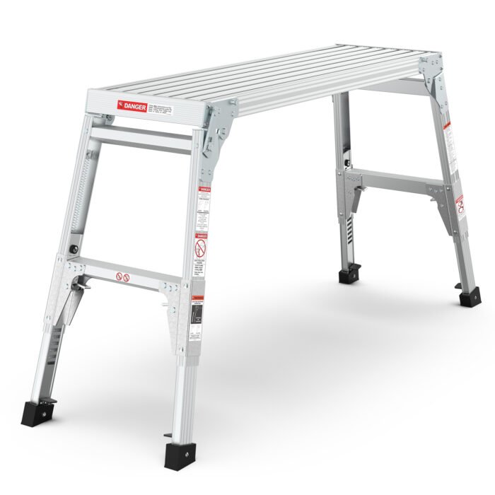 Aluminum Telescopic Adjustable Work Platform Large Size Folding Portable Work Bench (40") - Image 2