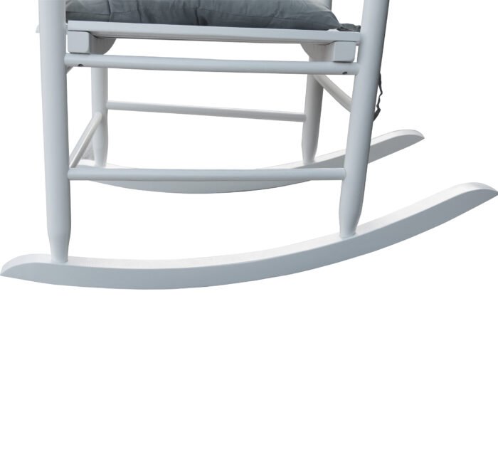 Wooden porch rocker chair White - Image 9