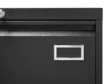Filing Cabinet with 3 Drawer and Locking, Black - Image 3