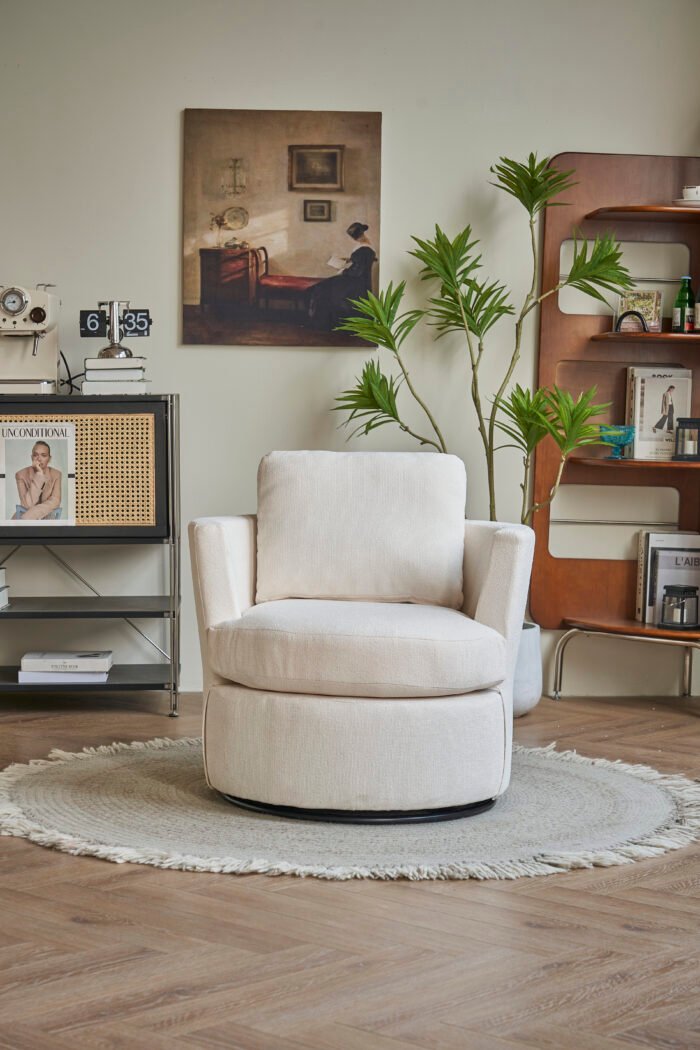 Rotating bucket comfortable circular armchair sofa chair with 360 degree rotating - Image 5