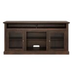 Contemporary TV Media Stand Modern Entertainment Console, Brown - Image 5