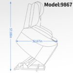 Okin motor Up to 350 LBS Chenille Power Lift Recliner Chair Brown - Image 18