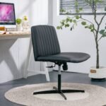 Black High Grade Pu Material Adjustable Office Chair with Swivel Cushion - Image 2