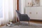 Mid Century Chair velvet Sherpa Armchair for Living Room Bedroom - Image 9