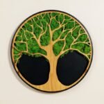 Life Tree Moss Metal Wall Art - Image 3