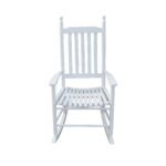 Wooden porch rocker chair White - Image 6