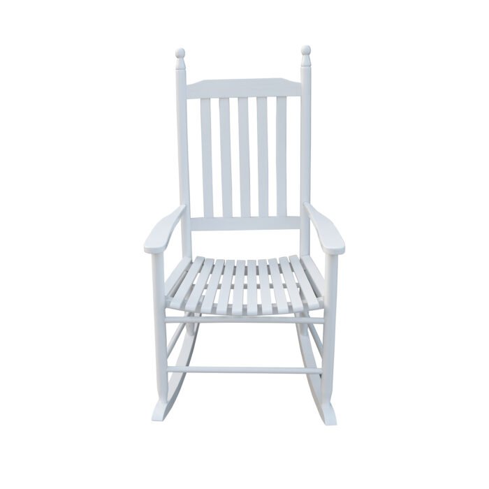 Wooden porch rocker chair White - Image 6