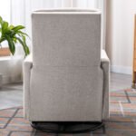 Modern Upholstered Rocker Nursery Chair Plush Glider Swivel Recliner - Image 6