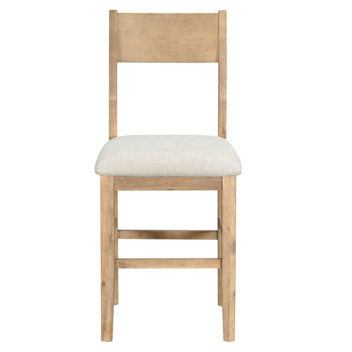 TOPMAX farmhouse countertop height 5-piece rectangular dining table set with 4 chairs - Image 14