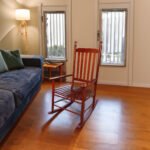 Wooden porch rocker chair Brown