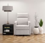 Modern Upholstered Rocker Nursery Chair Plush Glider Swivel Recliner