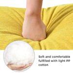 65" Mid-Century Modern Upholstered Fabric Corner Lounge Chair - Image 7