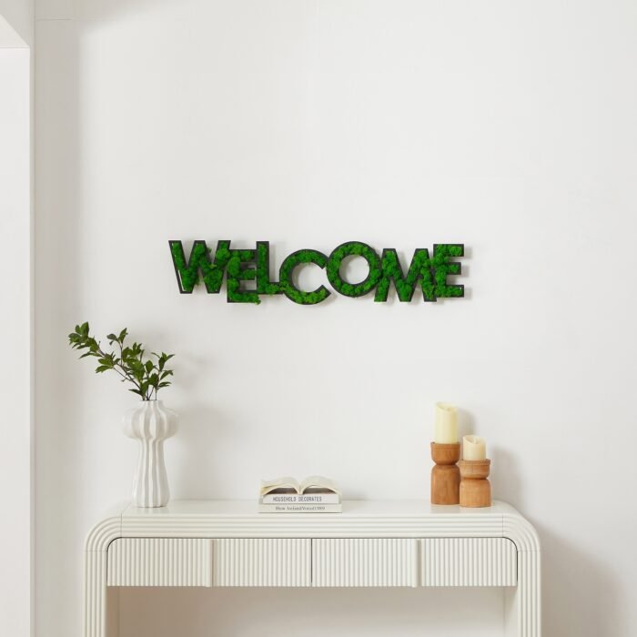 Welcome Letter Art Moss Wall Decor - Image 2