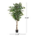 180cm Artificial Ficus Tree - Image 5