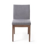 Gray wooden legs Dining Chair (Set of 2) - Image 6