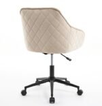 Velvet Modern Office Desk Chair with Wheels - Image 13