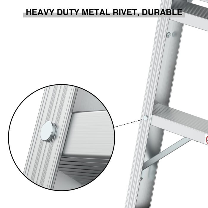 Work Platform Aluminum Portable Bench Folding Ladder ANSI Capacity 225 LBS 40" - Image 11