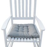 Wooden porch rocker chair White - Image 8