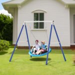 Metal Saucer Swing Stand With for Outdoor Playground