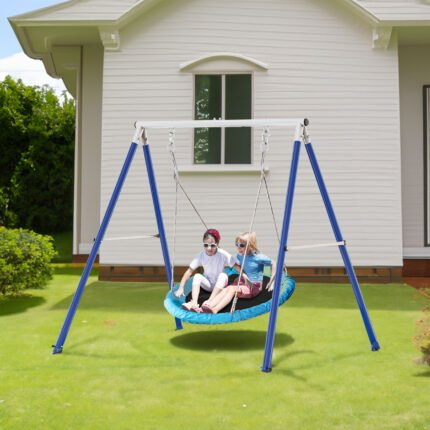 Metal Saucer Swing Stand With for Outdoor Playground