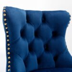 Adjustable Comfortable Height Seat Upholstered Bar Stools with Backs (Set of 2) - Image 13