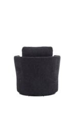 Rotating bucket comfortable circular sofa chair 360 degree, black - Image 9