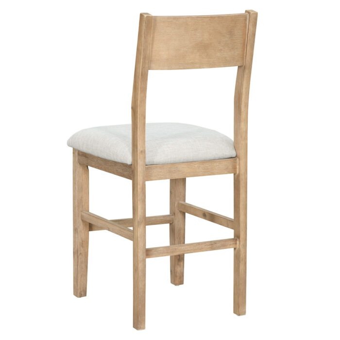 TOPMAX farmhouse countertop height 5-piece rectangular dining table set with 4 chairs - Image 13