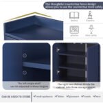 TREXM Modern Sideboard Elegant Buffet Cabinet with Large Storage (Navy) - Image 6