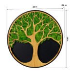 Life Tree Moss Metal Wall Art - Image 4