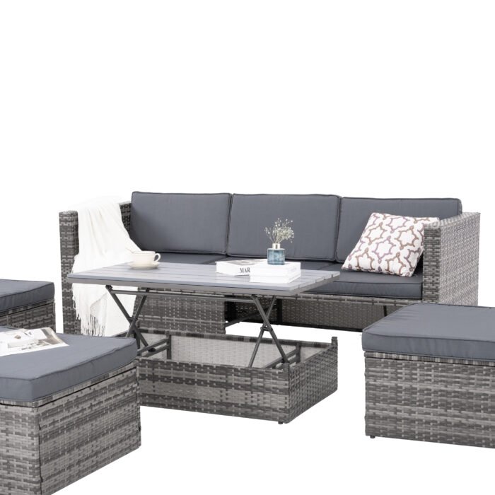 Patio Seasonal Outdoor Furniture 5 pieces Set - Image 7