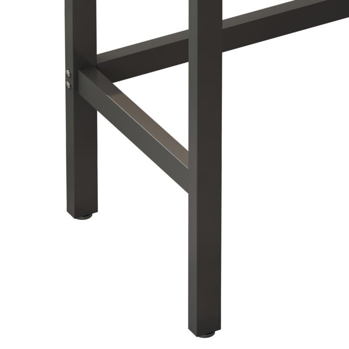 Modern Design Kitchen Dining Table Set with 3 Stools, Natural - Image 10