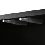 U-Can modern TV stand with a storage cabinet top marble pattern and circular stand (up to 75") - Image 16