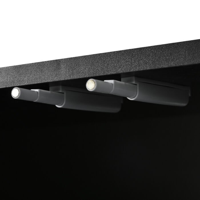 U-Can modern TV stand with a storage cabinet top marble pattern and circular stand (up to 75") - Image 16