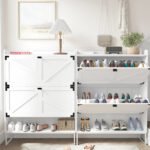 Entryway Freestanding Shoe Cabinet with 2 Flip Drawers - Image 6